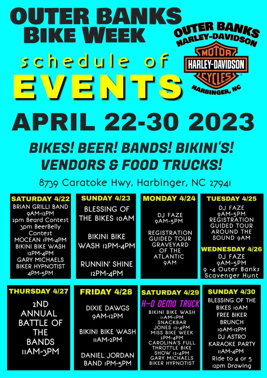 Bike Week Outer Banks HarleyDavidson® Harbinger North Carolina